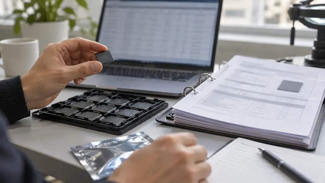 Storage component trays and supplier documents under review